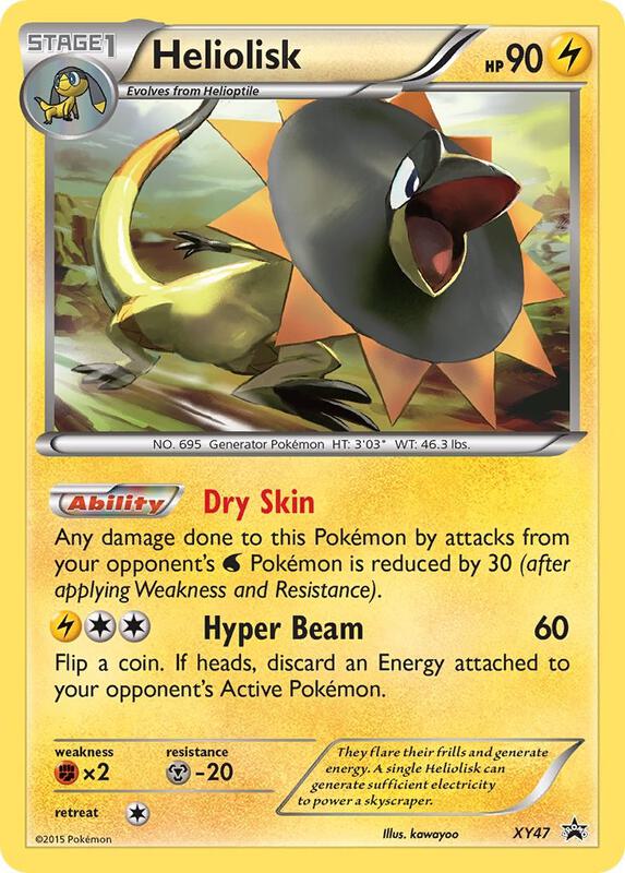 Karta Pokemon Heliolisk - XY47 - XY Promos XY47