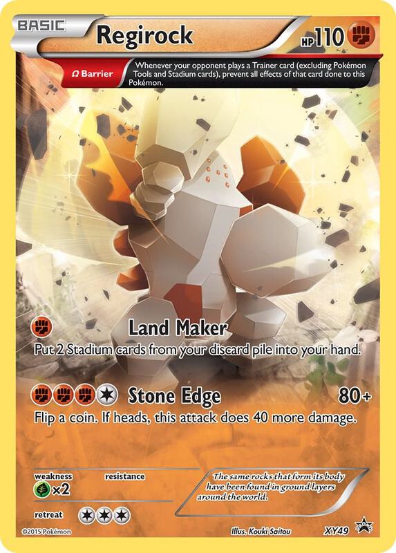 Karta Pokemon Regirock - XY49 - XY Promos XY49