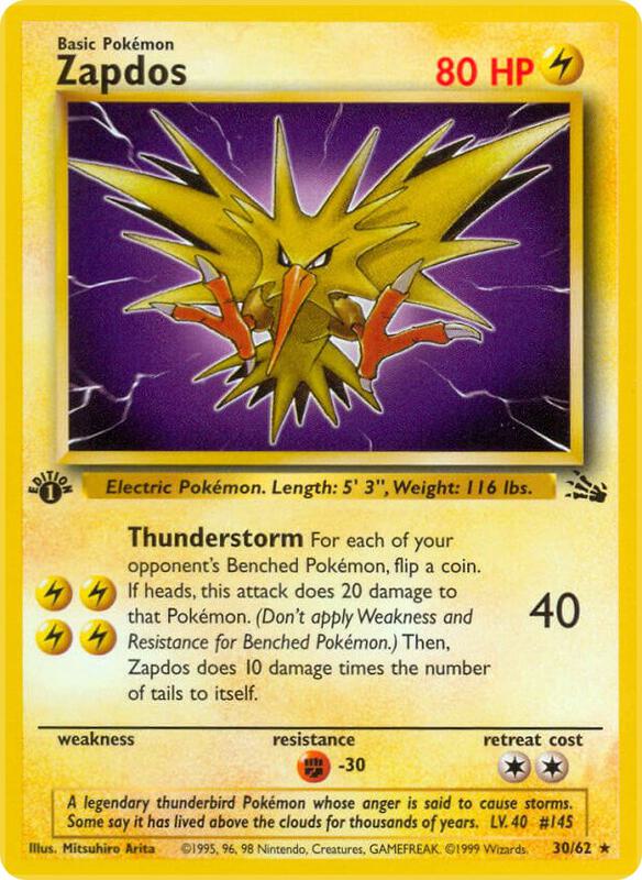 Zapdos 30/62 - Fossil