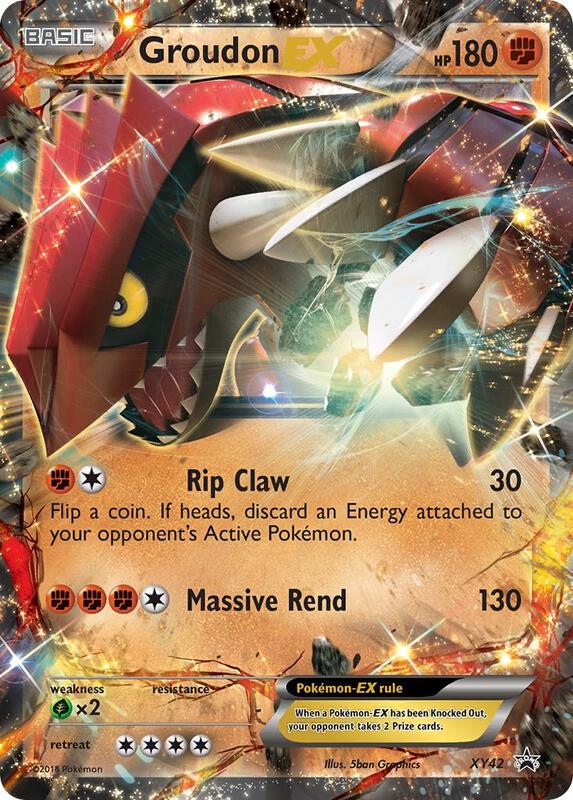 Karta Pokemon Groudon EX - XY Promos XY42