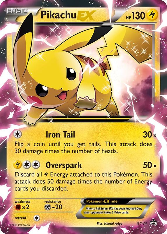 Karta Pokemon Pikachu EX - XY84 - XY Promos XY84