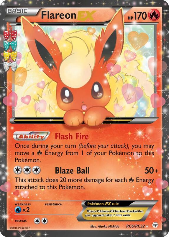Karta Pokemon Flareon EX - Generations: Radiant Collection RC6/RC32