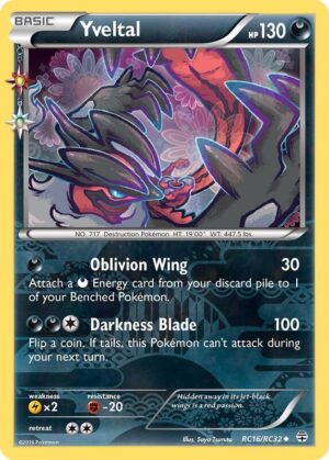 Karta Pokemon Yveltal - Generations: Radiant Collection RC16/RC32