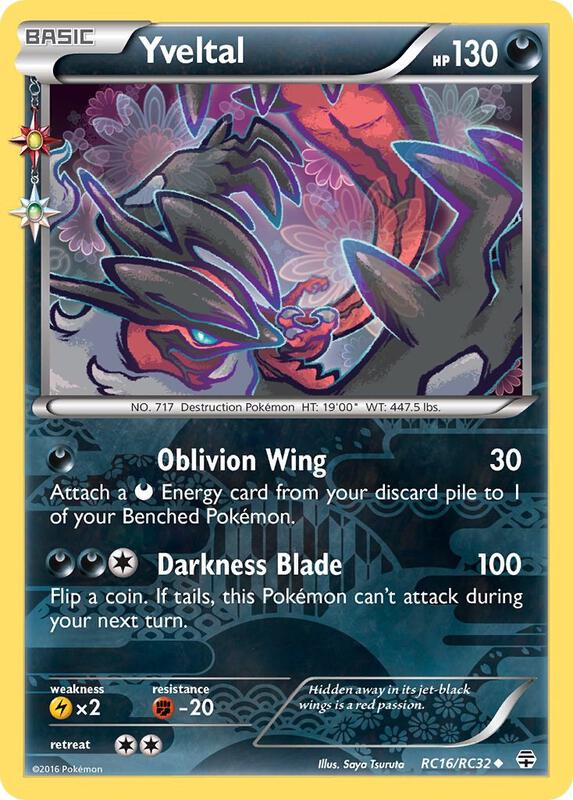 Karta Pokemon Yveltal - Generations: Radiant Collection RC16/RC32