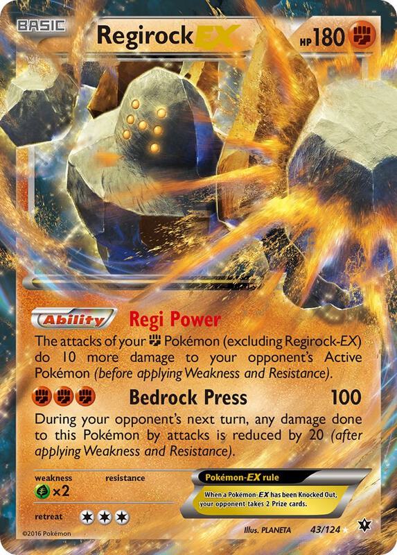 Regirock-EX 43/124 - Fates Collide