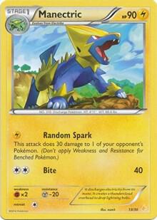 Karta Pokemon Manectric (13) 13/30 - XY Trainer Kit: Pikachu Libre & Suicune
