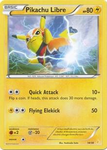 Karta Pokemon Pikachu Libre (14 14/30 - Non-Holo) - XY Trainer Kit: Pikachu Libre & Suicune