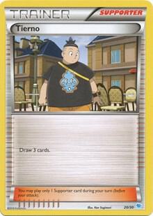Karta Pokemon Tierno (29 29/30 - Suicune Deck) - XY Trainer Kit: Pikachu Libre & Suicune