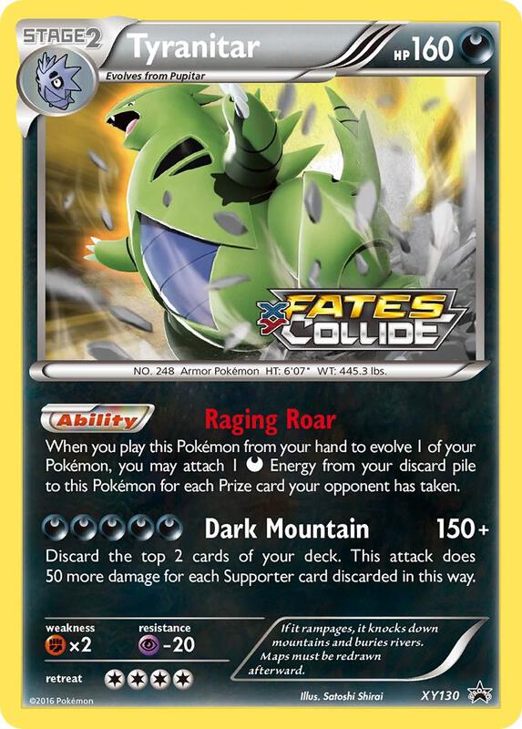 Tyranitar XY130 - XY Black Star Promos
