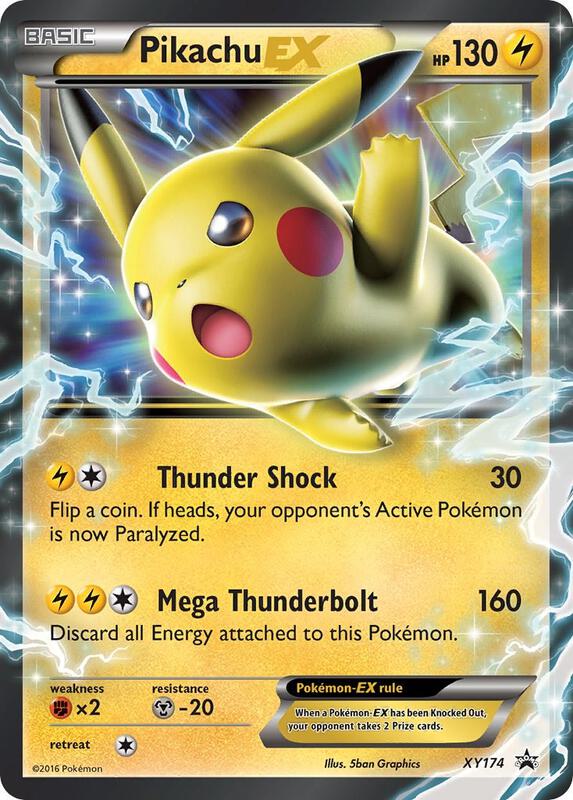 Karta Pokemon Pikachu EX - XY174 - XY Promos XY174