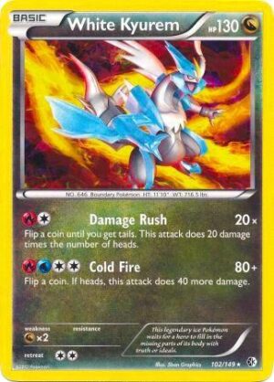 Karta Pokemon White Kyurem 102/149 (BW Boundaries Crossed) - Deck Exclusives