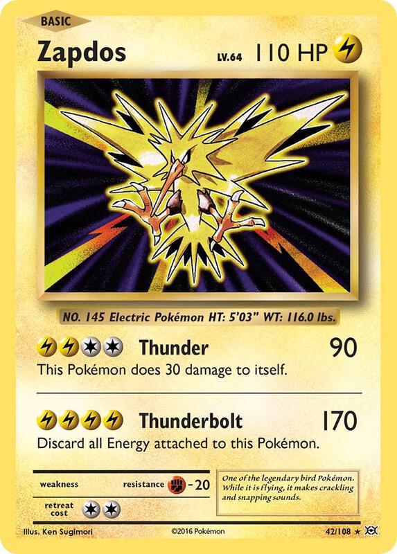 Zapdos 42/108 - Evolutions