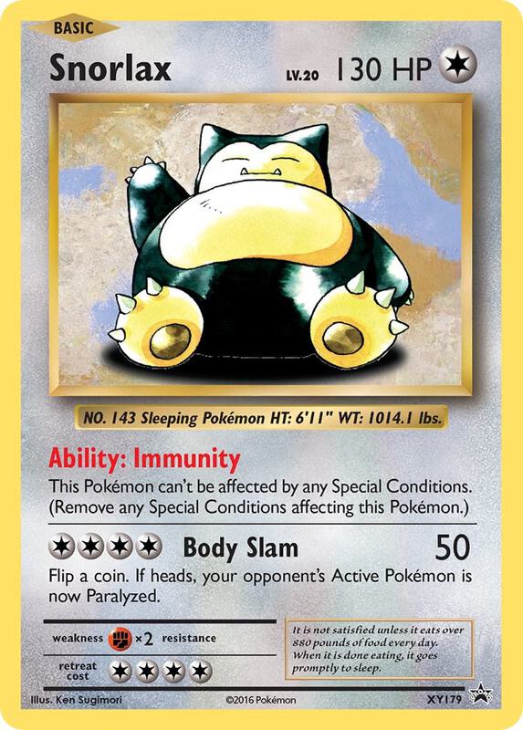 Karta Pokemon Snorlax - XY179 - XY Promos XY179