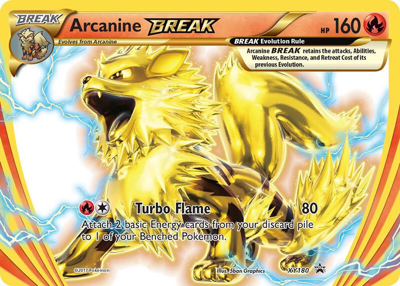 Karta Pokemon Arcanine BREAK - XY180 - XY Promos XY180