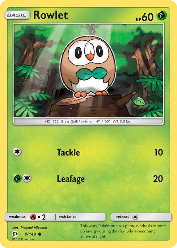 Rowlet 9/149 - Sun & Moon