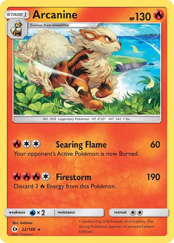 Arcanine 22/149 - Sun & Moon