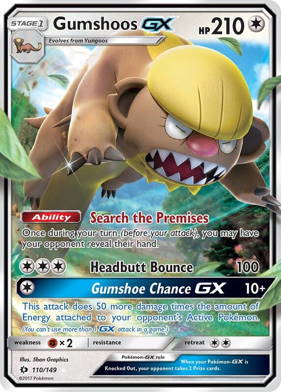 Gumshoos-GX 110/149 - Sun & Moon