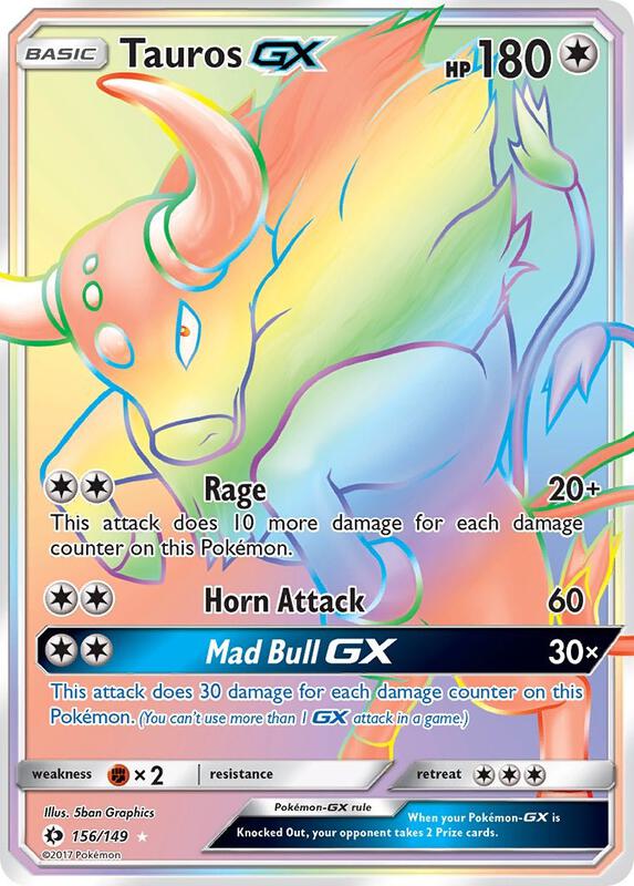 Tauros-GX 156/149 - Sun & Moon