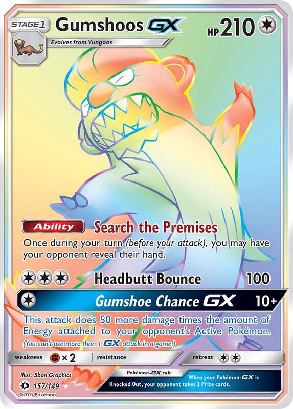 Gumshoos-GX 157/149 - Sun & Moon