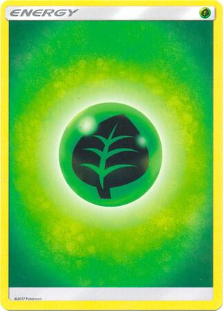 Karta Pokemon Grass Energy (2017 Unnumbered) - SM Base Set