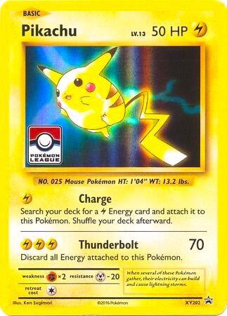 Karta Pokemon Pikachu - XY202 (Pokemon League) - League & Championship Cards XY202