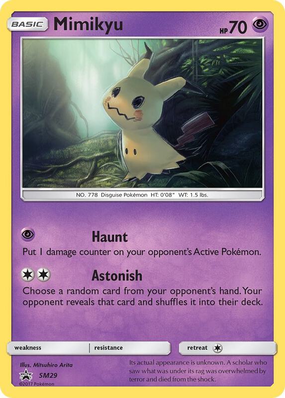 Karta Pokemon Mimikyu - SM29 - SM Promos SM29
