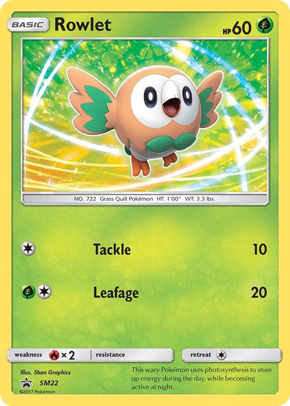 Karta Pokemon Rowlet - SM22 - SM Promos SM22