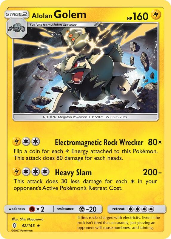Alolan Golem 42/145 - Guardians Rising