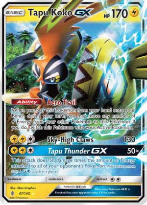 Tapu Koko-GX 47/145 - Guardians Rising