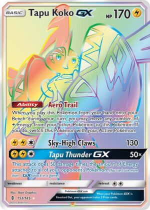 Tapu Koko-GX 153/145 - Guardians Rising
