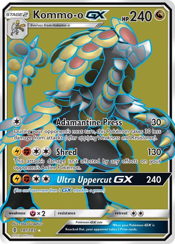 Kommo-o GX (Full Art) 141/145 - SM - Guardians Rising