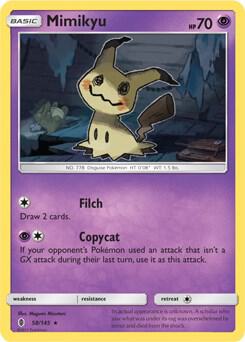 Karta Pokemon Mimikyu 58/145 (SM Guardians Rising) - Deck Exclusives
