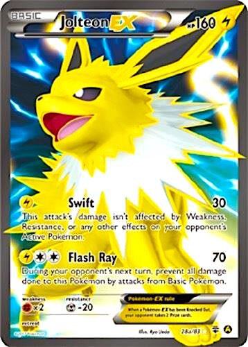 Karta Pokemon Jolteon EX - 28a/83 - Alternate Art Promos 28a/083
