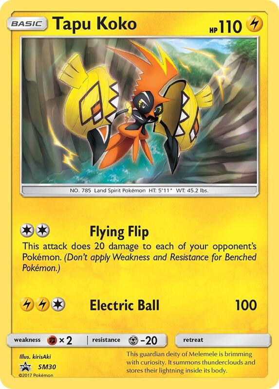 Karta Pokemon Tapu Koko - SM30 - SM Promos SM30