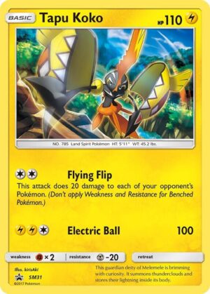 Karta Pokemon Tapu Koko - SM31 - SM Promos SM31