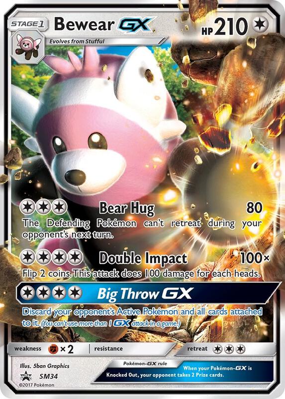 Karta Pokemon Bewear GX - SM34 - SM Promos SM34