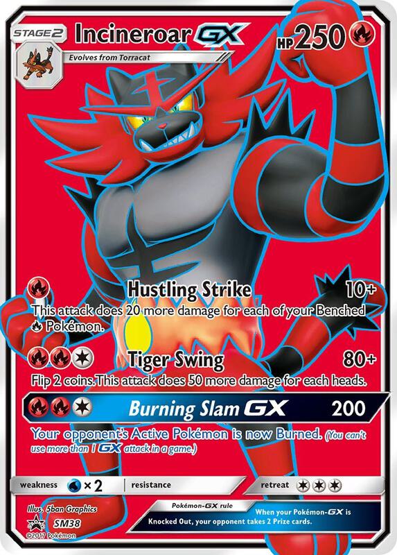 Karta Pokemon Incineroar GX - SM38 - SM Promos SM38