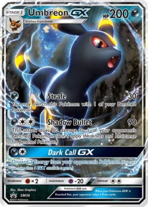 Karta Pokemon Umbreon GX - SM36 - SM Promos SM36