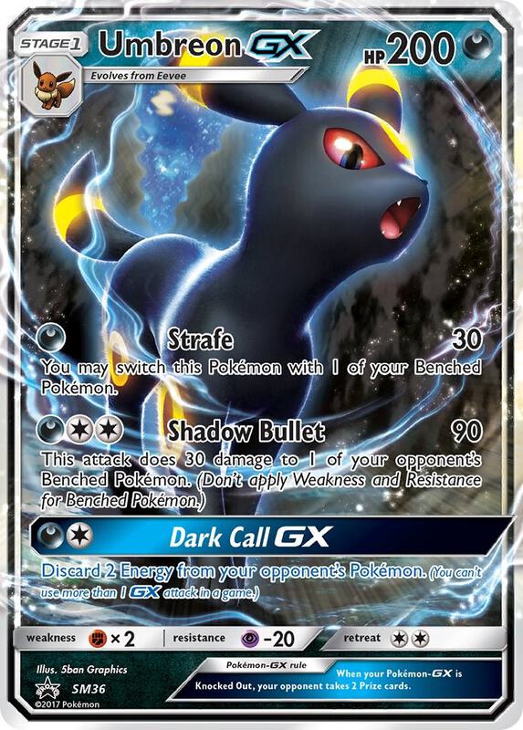Karta Pokemon Umbreon GX - SM36 - SM Promos SM36