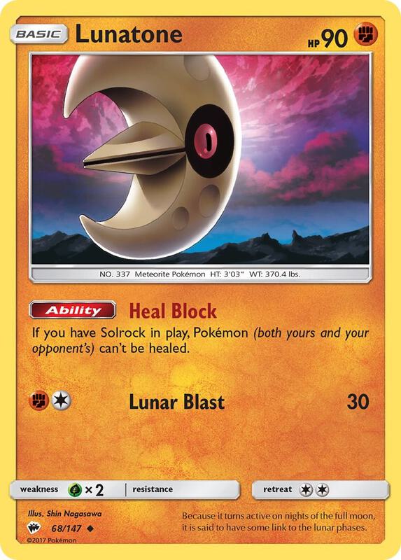 Lunatone 68/147 - Burning Shadows