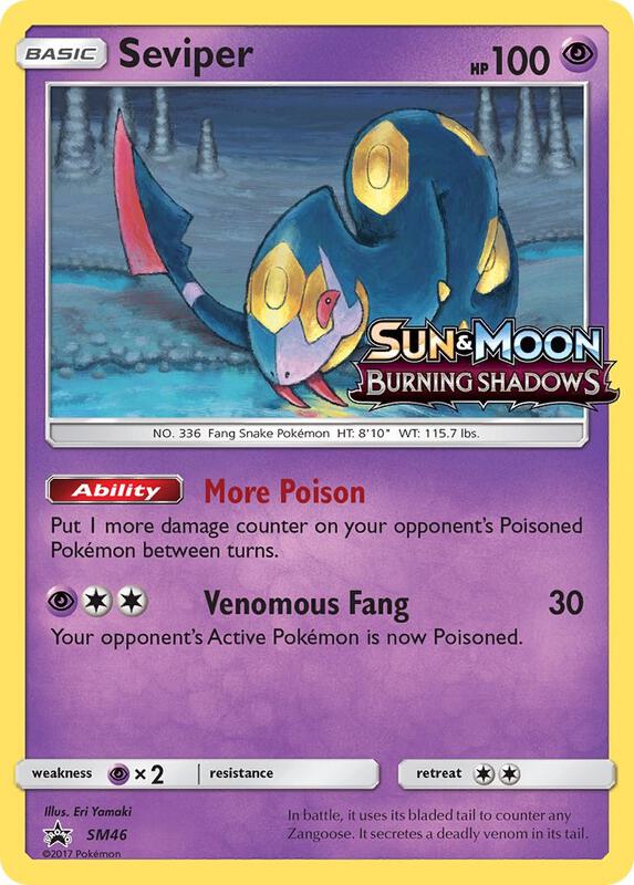 Karta Pokemon Seviper - SM46 (Prerelease) - SM Promos SM46