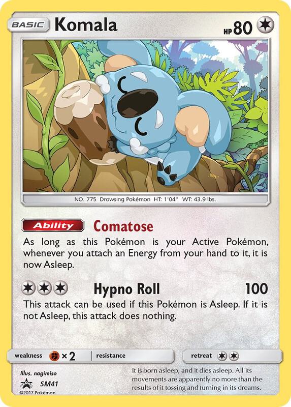 Karta Pokemon Komala - SM41 - SM Promos SM41