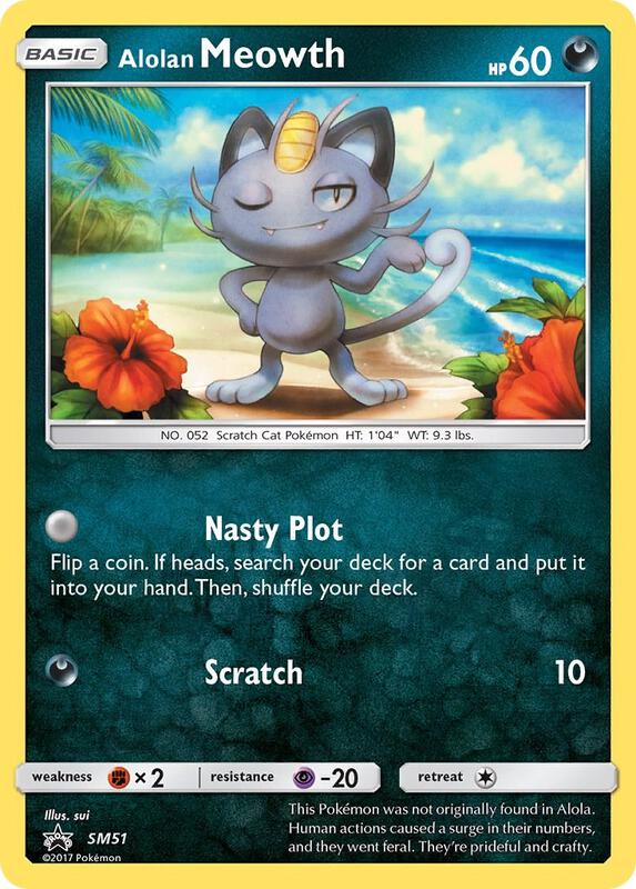 Karta Pokemon Alolan Meowth - SM51 - SM Promos SM51