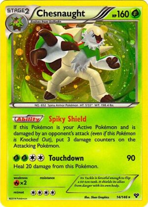 Chesnaught 14/146 (Cosmos Holo) - Blister Exclusives