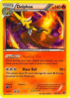 Delphox 26/146 (Cosmos Holo) - Blister Exclusives