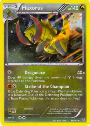 Haxorus 69/101 (Cosmos Holo) - Blister Exclusives