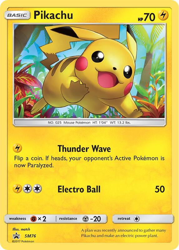 Karta Pokemon Pikachu - SM76 - SM Promos SM76