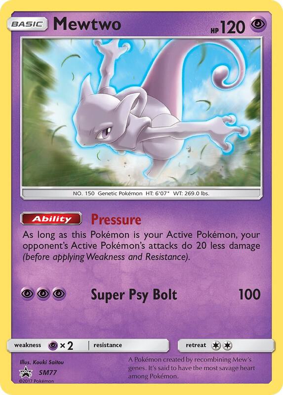 Karta Pokemon Mewtwo - SM77 - SM Promos SM77