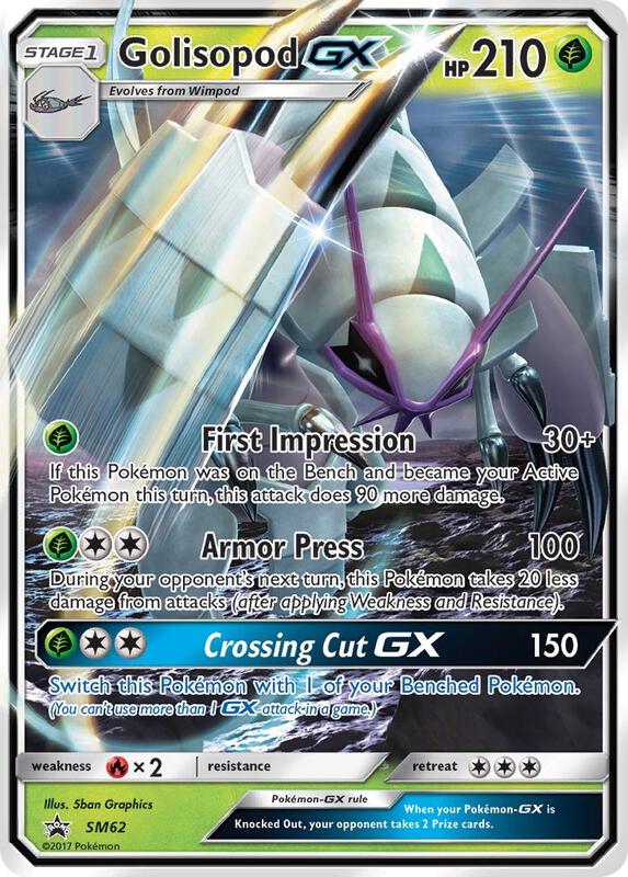 Karta Pokemon Golisopod GX - SM62 - SM Promos SM62