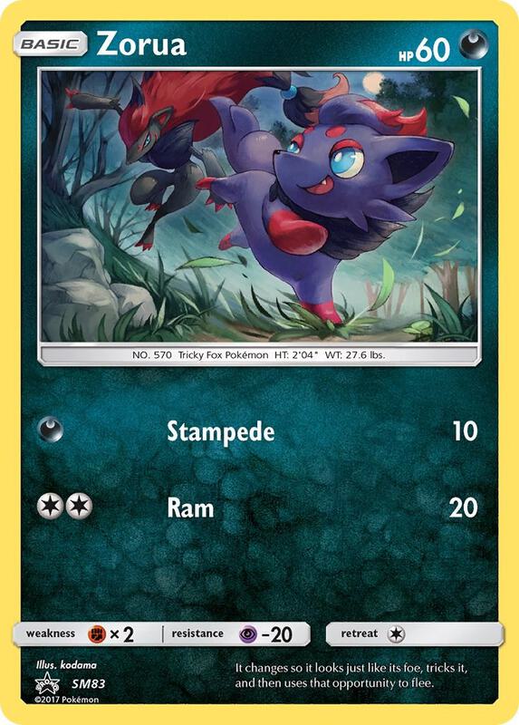 Karta Pokemon Zorua - SM83 - SM Promos SM83